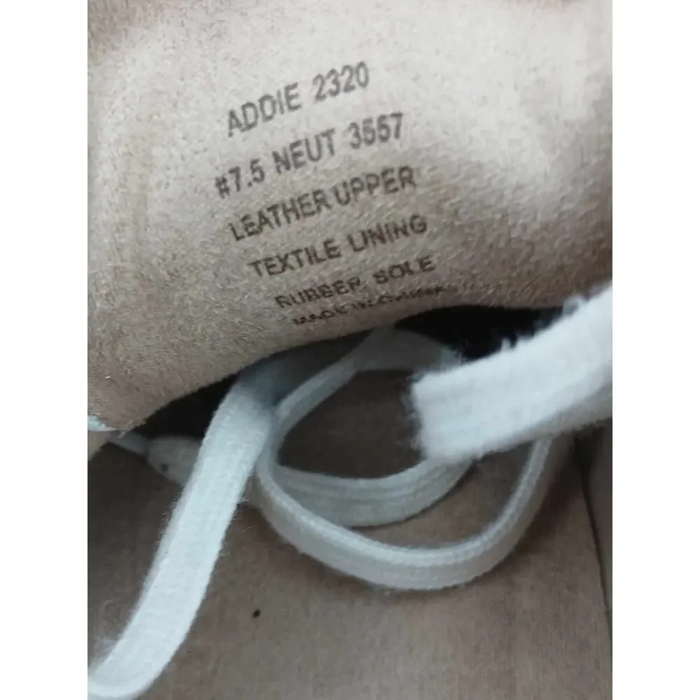 Leather sneakers, ABEO Addie 2320, white lace-up casual sneakers